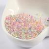 3mm luminoso colorido núcleo perfurado vidro contas de arroz contas fluorescentes contas luminosas DIY handmade hairpin Niang soltas contas acessórios