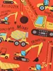 Camiseta de Manga Corta para Niños Transfronteriza con Estampado de Dibujos Animados de Excavadora para Primavera y Verano, Tops Estilo Europeo y Americano, Al por Mayor en Stock
