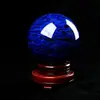 Jiu Ruiya Bola de Cristal para Derretir Adorno Bola Redonda Azul Matriz de Siete Estrellas Feng Shui Decoración para el Hogar y la Oficina Fabricante Personalización