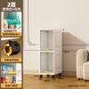 Estante de Armazenamento com Rodinhas à Prova de Poeira para Casa com Armazenamento em Espaços Vazios Sala de Estar Brinquedos de Bebê Lanches Armário de Cozinha Multicamadas com Tampa