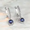 Brincos Redondos Brilhantes com Diamantes Inteiros Estilo Retro da Moda Coreana Transfronteiriça, Brincos Versáteis Elegantes para o Dia a Dia Atacado