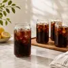Copo para bebida gelada, copo de cola, copo de suco, popular no comércio exterior, alta capacidade, copo para milk tea em formato de lata, cor e logotipo personalizáveis