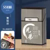 Caixa de Cigarros de Liga de Alumínio Nova Transfronteiriça com 20 Cigarros Grossos, Gravação a Laser, Caixa de Cigarros Criativa Personalizada Vendas de Fábrica