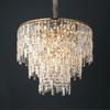 Candelabro de sala de estar posmoderno simple atmosférico luz de lujo italiana lámparas de cristal redondas para comedor dormitorio principal fábrica de Zhongshan