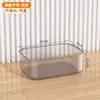 Caja de almacenamiento transparente para el hogar, caja de plástico para guardar juguetes y snacks, tamaño grande, engrosada, organizador de ropa para armario, cesta de almacenamiento
