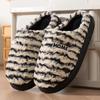 Pantuflas de Algodón Rellenas para Mujer para Otoño e Invierno para Interior del Hogar con Suela Gruesa Antideslizante con Forro Polar y Engrosadas Pantuflas de Algodón para Pareja para Hombre