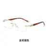 Nuevas gafas de media montura a la moda con filtro de luz azul para hombres y mujeres, gafas planas de moda estilo coreano con monturas protectoras