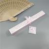 Abanico de Madera Pura Fragante Hueco de 6 Pulgadas Abanico Plegable de Madera Abanico Compacto de Boda Abanico Clásico de Madera Fragante Personalizado