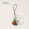 Pingente Vajra Sutra de madeira hexagonal de 20MM com design personalizado, cordão para celular, acessório de calcedônia de ágata bodhi