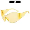 Nuevas Gafas de Sol Punk Sin Marco Personalidad Fotografía Callejera y2k Millennial Spice Girl Moda Salida Fiesta Gafas de Sol