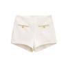 Shorts que Realzan las Caderas y Levantan los Glúteos con Almohadillas Integradas en la Cadera y Cadena, Shorts Casuales que Alargan las Piernas, Shorts de Tres Puntos Adelgazantes Naturales