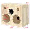 Modificación de Audio para Coche Altavoz Caja de Madera Maciza para Uso en Casa 4 pulgadas 5 pulgadas 6.5 pulgadas 8 pulgadas Caja Vacía Caja de Altavoz de Laberinto de Dos Vías