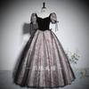 Vestido de Noite para Banquete Feminino 2026 Novo Alto Padrão Estilo Palácio Manga Bufante Exame de Arte Solo Vocal Saia Tutu Fantasia de Performance