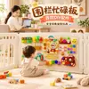 Placa de Atividades de Desenvolvimento para Bebês Placa Perfurada Acessórios DIY Placa de Feltro Crianças Brinquedos Educativos Montessori para Educação Infantil Auxílios de Ciência e Educação