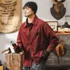 Camisa de alta gama con patrón de nudo de bambú para hombre, manga larga, primavera otoño 2026, nueva chaqueta retro americana, marca de moda para hombre, camisa holgada