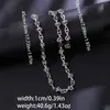 Nuevo Estilo Nudo de Cerdo Grueso Acero Inoxidable Accesorio Pulsera Collar Personalizado Gama Alta Acero de Titanio Juego de Joyería Mayoreo