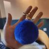 Chuangyi Lingshang Transfronteiriço 8cm Bola de Pelo de Coelho Rex Pingente Chaveiro de Bola de Pelo Pingente para Roupas Joias Atacado