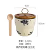 Pote hermético de cerâmica de alto valor pote para grãos de café porta-chá doméstico pote de armazenamento pote de armazenamento de nicho para cozinha pote pequeno