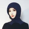 Inverno Novo Core-Spun Yarn Balaclava Chapéu Feminino Cor Sólida Listrado Xale Pescoço À Prova de Frio Pulôver Tricô Chapéu