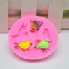 Molde para hornear pájaros Wulian, decoración de pasteles de fondant, molde de silicona para chocolate, molde para pastel de chocolate, decoración