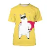 Camiseta 3D de Alpaca de Dibujos Animados para Hombre Animal Lindo Ropa Urbana Harajuku Camiseta de Manga Corta Top Camiseta