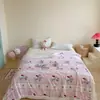 2026 Nuevo Estilo Coreano Agradable para la Piel Suave Manta de Lana de Cordero Sanrio Manta Multifuncional para la Pausa del Almuerzo Manta Suave Agradable para la Piel