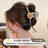 Grampo de cabelo de tubarão de luxo extra grande para mulheres, novo modelo de alta qualidade 2026, grampo de cabelo com pérolas estilo coreano versátil atacado