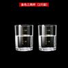 Vaso de cristal templado estilo europeo para licores 2 dos tres dos vaso grande para vino blanco con escala Vaso de vino para el hogar 2 dos dos Juego de 2 vasos