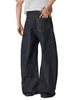Roupas Masculinas Fengshe / Jeans de Primavera com Cinco Botões, Resistentes, de Perna Larga, Corte Curvo, Não Desbota, Cor Original, Verão Fino Tencel