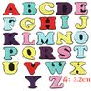 Adesivos de pano fresco de A a Z letras bordados adesivos roupas roupas adesivos ferro decoração acessórios bordado selo diy adesivos patch