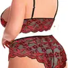 Nuevo Conjunto Sexy de Dos Piezas Transfronterizo Europeo y Americano, Popular en Amazon, Conjunto de Pijama de Encaje Moderno y Cómodo al por Mayor