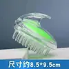 Cepillo Transparente de Cristal para Champú Herramienta de Masaje del Cuero Cabelludo Peine de Champú para Rascarse la Cabeza del Hogar Cepillo de Masaje para Limpieza de la Cabeza