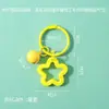 Llavero Colgante Estrella de Cinco Puntas de Colores Anillo de Tarjeta de Aleación DIY Hecho a Mano Abalorios Perler Hebilla Colgante Material de Adorno Venta al por Mayor