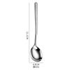 Cuchara de Acero Inoxidable 304 Espesada Mango Largo Alto Valor Estético Cuchara para Arroz Popular en Internet Cuchara con Patrón de Martillo Coreano Cuchara Doméstica Cuchara para Sopa