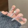 Uñas Portátiles Hechas a Mano al por Mayor, Parches para Uñas Puro Deseo Estilo Ins, Piezas de Uñas Portátiles con Acabado de Alta Gama, Uñas Postizas Ojo de Gato