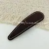 Presilha BB de Tecido Fosco Retrô Estilo Coreano com Costura, Presilha Oval Artística em Forma de Gota, Presilha para Franja Lateral, Grampo de Cabelo para Mulheres
