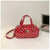 Bolso de Mano Ins Fresco Estilo Coreano con Puntos y Estrellas de Gran Capacidad, Bolso Almohada de Nicho de Moda, Bolso de Hombro Cruzado Individual