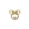 Colgante de Accesorios de Lazo Colgante Cabeza de Mickey Accesorios de Aleación Simples con Incrustaciones de Diamantes Joyería DIY Aretes Pulsera Ropa