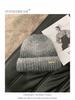 Gorro de punto degradado vintage para mujer otoño e invierno 2024 nuevo circunferencia de cabeza grande cálido grueso gorro de lana cara pequeña gris