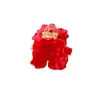 Presilha de Cabelo Flor de Rosa Estilo Floresta para Meninas, Piranha Lateral de Princesa, Pequeno Acessório de Meio Preso para Cabelo Fino, Presilha de Tubarão