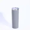 Taza de Acero Inoxidable 304 con Tubo Recto, Aislada al Vacío, 20oz, Cuerpo Recto, Tapa Transparente, Gran Capacidad, Taza para Coche de Refrigeración