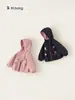 Jaquetas para Meninas, Jaquetas Três em Um Infantis, Novos Estilos de Outono, Jaquetas Soft Shell para Meninos, Tops para Bebês, Roupas Acolchoadas de Algodão para Outono e Inverno