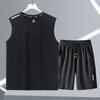 [Entrega Rápida] Regata Esportiva Masculina para Corrida e Fitness de Secagem Rápida Sem Mangas em Seda Gelo para Treino de Basquete e Atletismo
