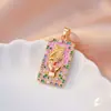Pingente de carta de tarot popular transfronteiriço, colar com pingente de moda, popular na Europa e América, acessório moderno de alta qualidade, direto do fabricante