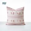 [Especial] Mira Flor Corte Artesanal Almohada de Cintura Cojín de Sofá Tela Funda de Almohada de Oficina Estilo Europeo Simple Retro Almohada de Cintura