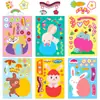 Preço Fixo6 Folhas/Pacote Compra Direta Transfronteiriça Coelhinho da Páscoa Adesivos de Quebra-Cabeça Quebra-Cabeça Infantil Adesivos que Mudam de Rosto