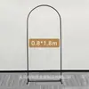 Arco Rectangular de Boda Amazon, Forma de Arco de Globos, Arco de Hierro, Diseño de Patio Exterior, Soporte para Boda en Césped