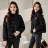 Chaqueta de Algodón con Relleno para Tallas Grandes para Mujer, Estilo Corto, Nuevo Modelo Invierno 2025, Inspirada en Chanel, Abrigo Ligero Acolchado, Chaqueta Pequeña Acolchada de Algodón, Ropa para Madre