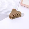 4,5cm Médio Chá de Leite Triângulo Simples Presilha de Cabelo Feminina Alta Rabo de Cavalo Meio do Cabelo Garra de Cabelo Transfronteiriça Mais Vendida Acessórios de Cabelo
