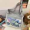 Bolso de Hombro Estilo Coreano Estilo Escolar con Múltiples Compartimentos, Mochila Portátil para Estudiantes de Secundaria, Gran Capacidad